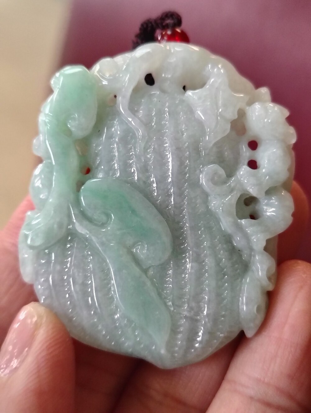 Natural Burmese Jadeite Pendant